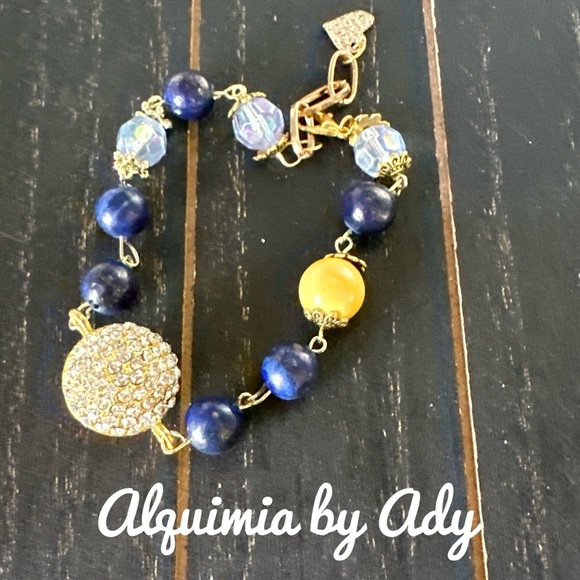 Alquimia by Ady Blue and Gold Bracelet - Picture 1 of 2